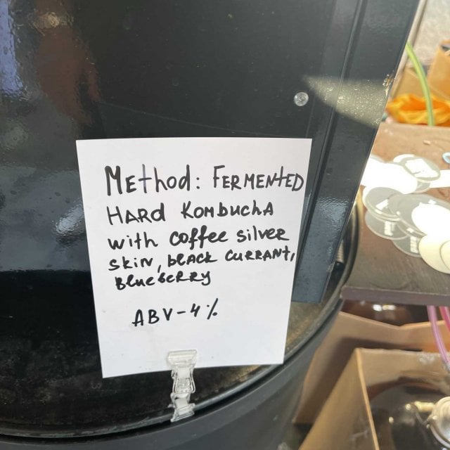 Method Fermented – Hard Kombucha With Coffee Silver Skin, Black Currant, Blueberry, Lemon