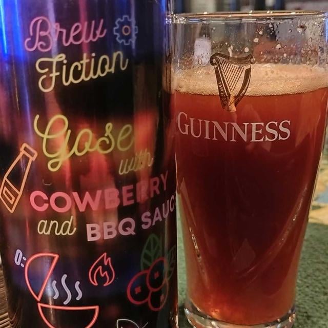 Gose with Cowberry and BBQ Sauce